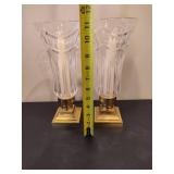 WATERFORD Crystal "Pompeii" Pillar Candle Holders
