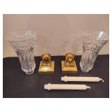 WATERFORD Crystal "Pompeii" Pillar Candle Holders