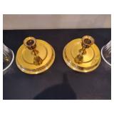 WATERFORD Crystal "Thomas Jefferson" Hurricane Candle Holders