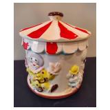 Vintage Ceramic Clown/Big Top Cookie Jar