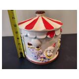 Vintage Ceramic Clown/Big Top Cookie Jar