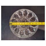 Gorgeous Crystal Deviled Egg Server