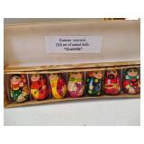 Three Sets of Russian Doll Ornaments