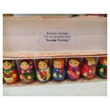 Three Sets of Russian Doll Ornaments