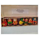Three Sets of Russian Doll Ornaments