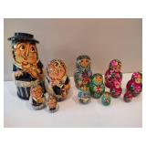 Hand Painted Wooden Nesting Dolls