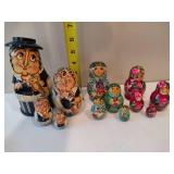 Hand Painted Wooden Nesting Dolls