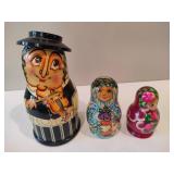 Hand Painted Wooden Nesting Dolls