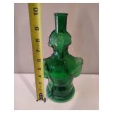 Emerald Green Washington Bust Decanter