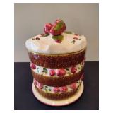 Vintage Strawberry Layer Cake Cookie Jar