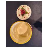 Vintage Strawberry Layer Cake Cookie Jar