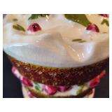 Vintage Strawberry Layer Cake Cookie Jar