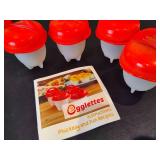 Mixed Metal Rooster Egg Plate + Egglettes + Egg a Matic