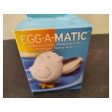 Mixed Metal Rooster Egg Plate + Egglettes + Egg a Matic