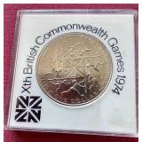 1974 New Zealand Commonwealth Games $1 Dollar