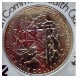 1974 New Zealand Commonwealth Games $1 Dollar