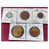 (5) Vintage Denmark Coins
