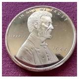 1 oz Copper Round - "1909-S VDB"