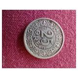 1907 Denmark Silver 25 Ore