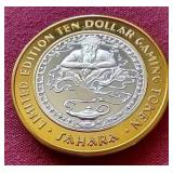 Sahara Las Vegas $10 Silver Strike Gaming Token