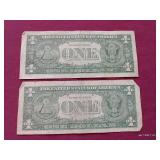 (2) Silver Certificate $1 Notes