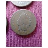(4) Indian Pennies