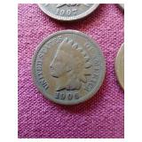 (4) Indian Pennies