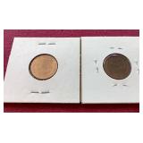 (2) Die Error Wheat Pennies