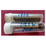 (2) Partial Wheat Penny Rolls - 1913 & 1916