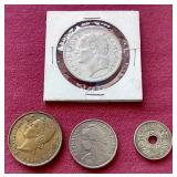 (4) Vintage French Coins