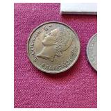 (4) Vintage French Coins
