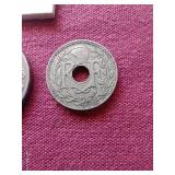 (4) Vintage French Coins