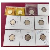 (10) 90% Silver Dimes