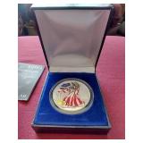 Colorized 1999 American Silver Eagle