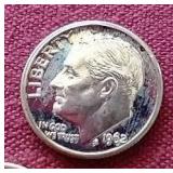 (3) Silver Roosevelt Dimes - One Proof