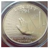 1994-W Vietnam Commemorative Silver Dollar - PCGS MS69