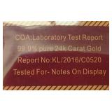 Gold Plated Foil Looney Tunes Collectible Note