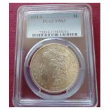 1921-S Morgan Dollar - PCGS MS63