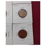 (20) Wheat Pennies in Flips