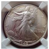Amazing 1942 Walking Liberty Half Dollar - NGC MS65!