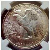 Amazing 1942 Walking Liberty Half Dollar - NGC MS65!