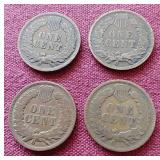 (4) Indian Pennies