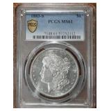 1883-S Morgan Dollar - PCGS MS61 - KEY!