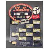 Vintage Shelby Double Edge Razor Blades Display