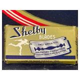 Vintage Shelby Double Edge Razor Blades Display