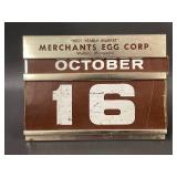 Vintage Merchants Egg Corp Perpetual Calendar