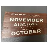 Vintage Merchants Egg Corp Perpetual Calendar