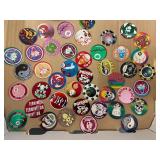 Large Collection of Vintage Collectible Pogs - Over 1500 in 4 Gallon containers