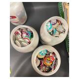 Large Collection of Vintage Collectible Pogs - Over 1500 in 4 Gallon containers
