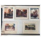 AF Mettel & Other Art Prints Collection - Unique Architectural & Nautical Scenes